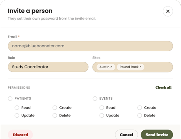 Select the Patient