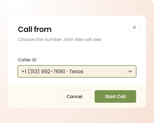 Start the Call